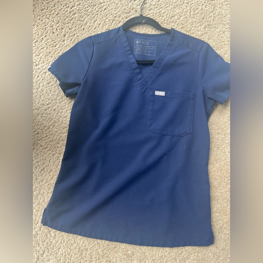 Figs Navy Catarina - One pocket scrub top XS